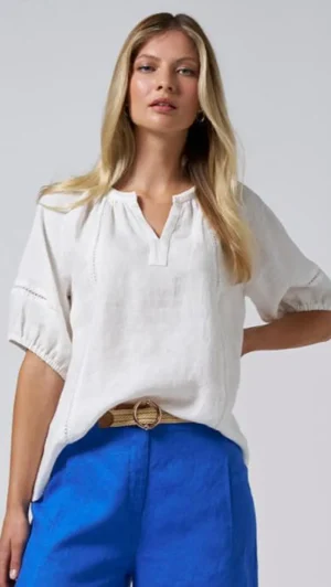 Women's Work Dresses & Work Wear|Loobies Story>Loobies Story Varena Blouse - White