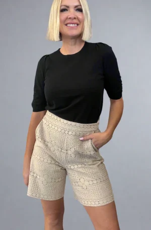 Shorts|Mos Mosh>Mos Mosh Veia Ellinor Shorts - Cement