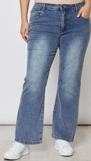 Jeans|Denim>Threadz Vicki Bootcut Jean Black/Lite Denim