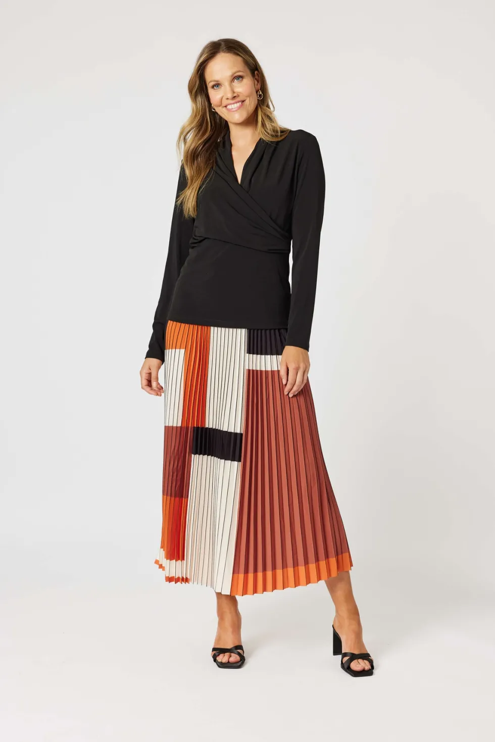 vienna-pleat-skirt-spice-siz-mLkirFjN-3.webp Skirts|Hammock & Vine>Hammock u0026 Vine Vienna Pleat Skirt - Spice Size XS