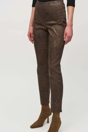 Pants Edit|Joseph Ribkoff>Joseph Ribkoff Wild at Heart Foiled Animal Classic Slim Pant 244945