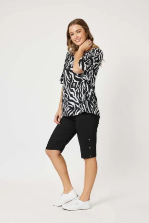 Tops|Tops>Threadz Zebra Top